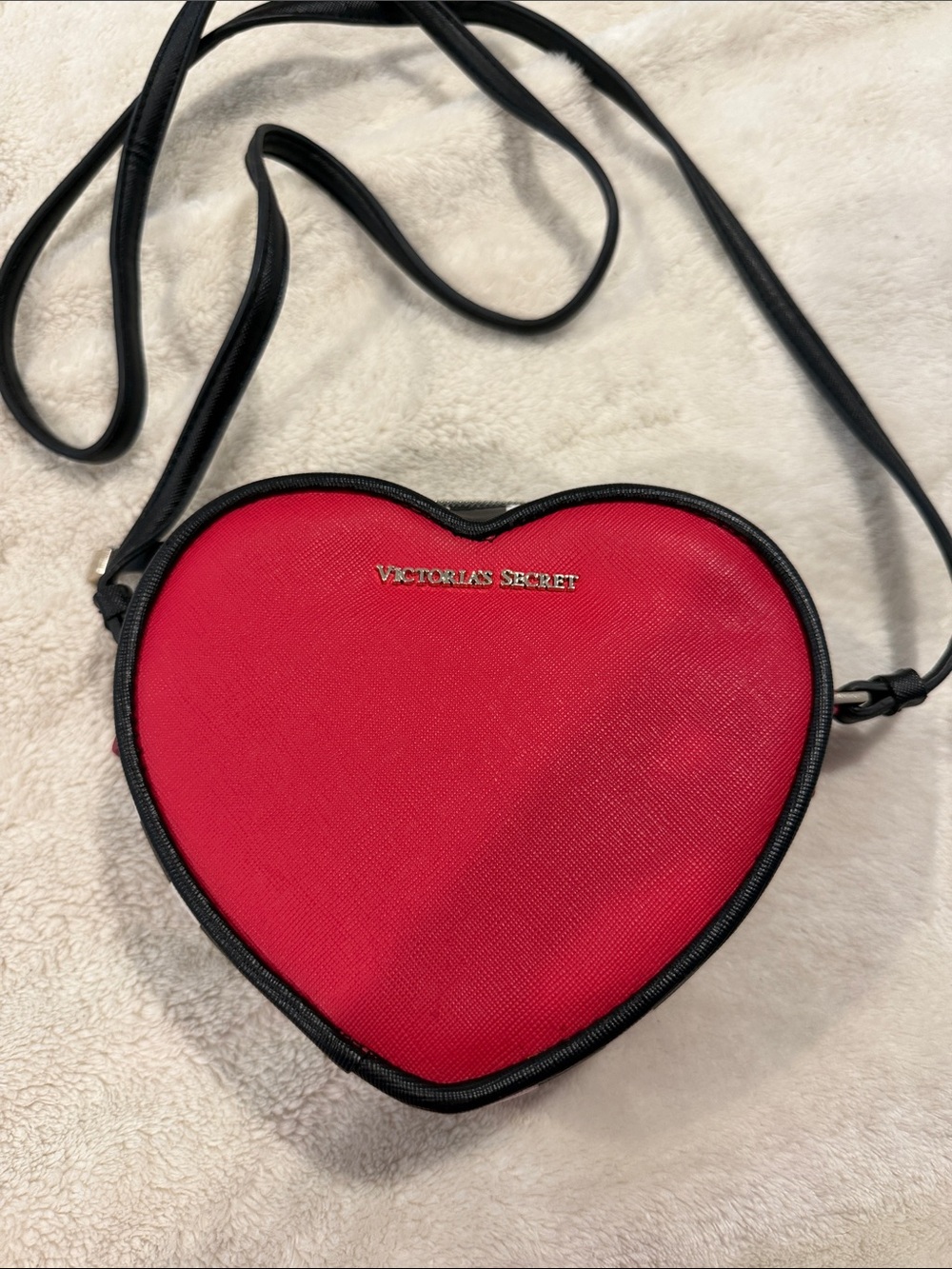 Victoria's Secret Red Heart Crossbody Bag